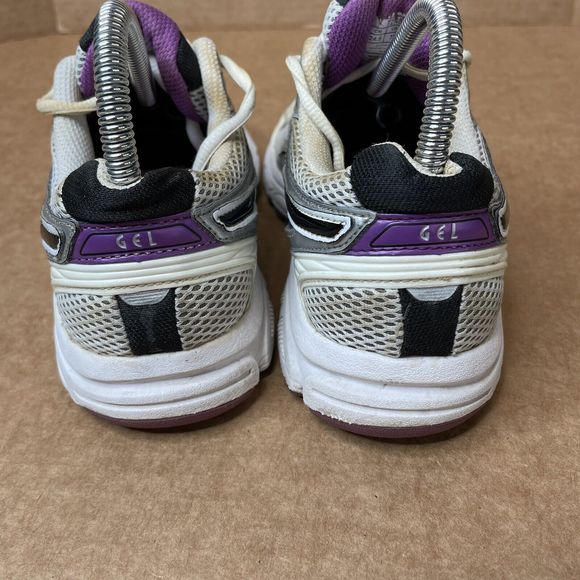 Asics Womens Gel Contend T2N8N White Running Shoes Sneakers Size 7.5 - Picture 6 of 10